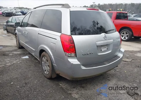 2006 Nissan Quest 3.5 из США, поврежденный, VIN 5N1BV28U06N124676
